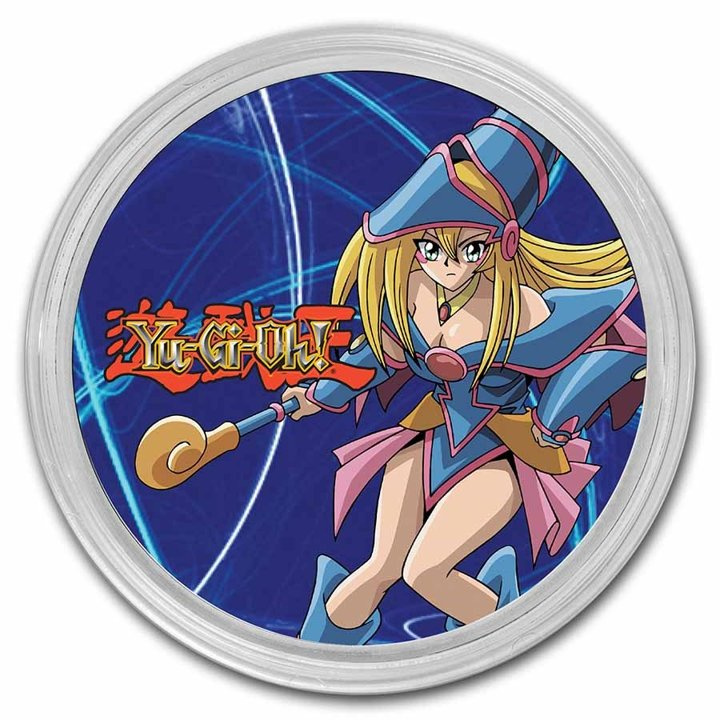 Set of 2 coins Niue: Yu-Gi-Oh! Maximillion Pegasus, Dark Magician Girl colorized - 25th Anniversary 2 x 1oz Silver 2022