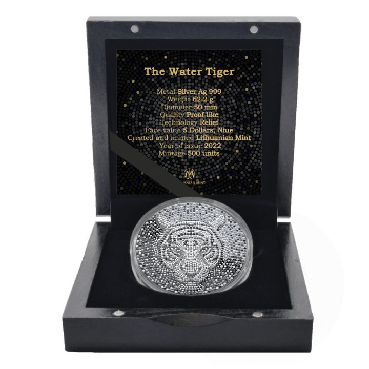Niue: The Water Tiger $5 Silver 2022 Prooflike