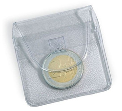 Leuchtturm - Plic din plastic pentru 1 monedă cu diametrul de până la 46 mm