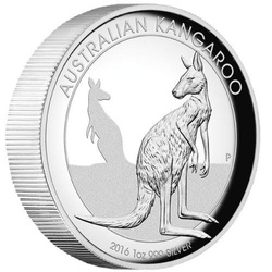 3 ausztrál érme gyűjtemény (Kenguru 1 uncia ezüst, Koala 1 uncia ezüst, Kookaburra 1 uncia ezüst) Magas domborzatú 2016