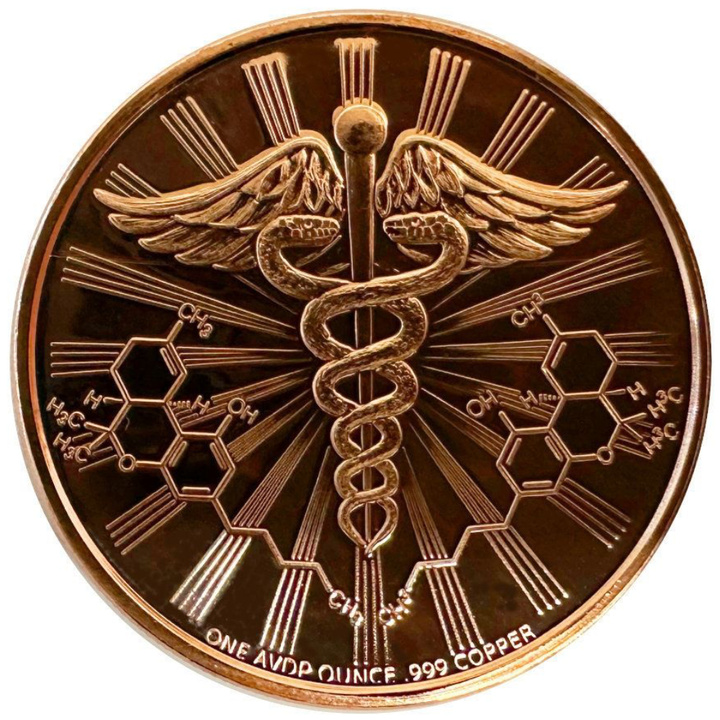 Enjoy, Celebrate, Relax 1 ounce of copper