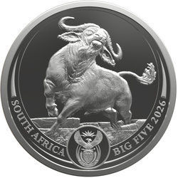 Srebrna Moneta Big Five III: Buffalo 1 uncja Srebra 2026 (w karcie)