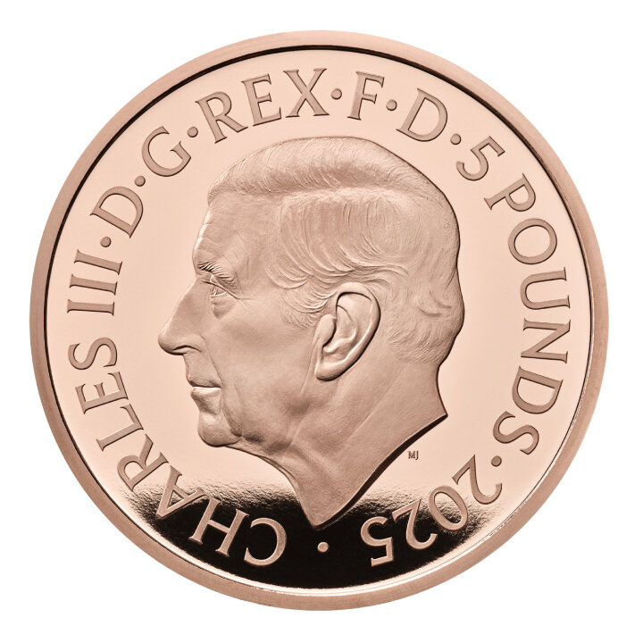 Set di 5 monete Regno Unito Oro 2025 Proof Commemorative Coin