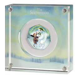 The Snowman coloured Silver 2023 Proof 