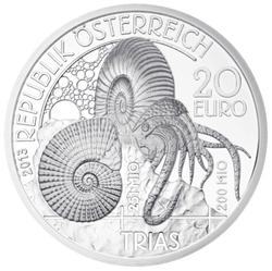 La vita sulla Terra: Triassico 20 Euro 2013 Proof