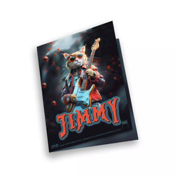 The Holy Land Mint bar – Emberi macskák – Jimmy színes 1 uncia Ezüst 2025