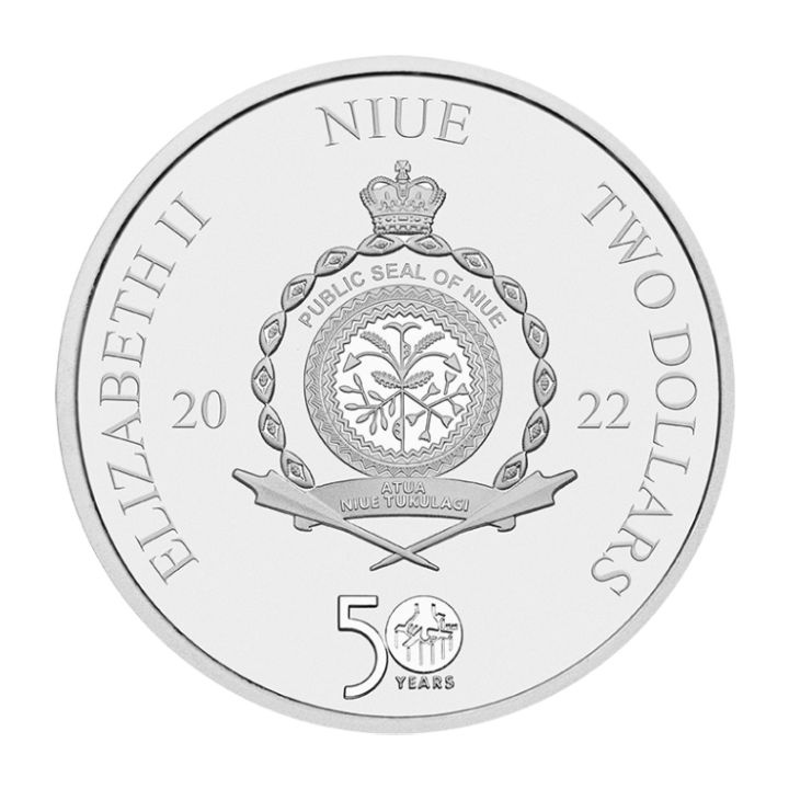 Niue: The Godfather "Red Rose" kolorowany 50. rocznica filmu 1 uncja Srebra 2022 Enameled Coin "I DON'T APOLOGIZE TO TAKE CARE OF MY FAMILY"