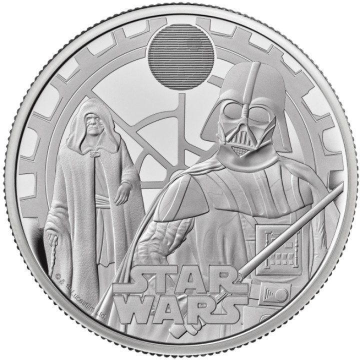 Star Wars: Darth Vader & Emperor Palpatine 1 oz Silver 2023 Proof