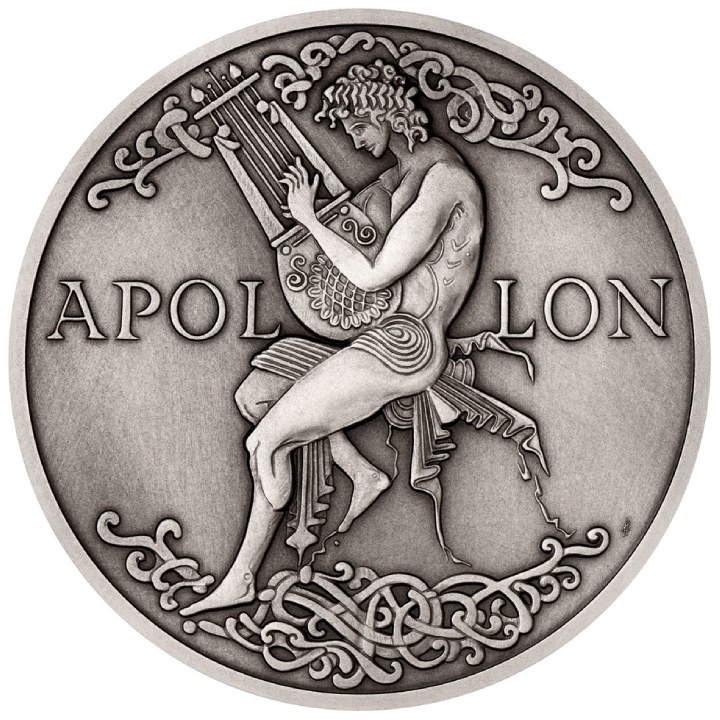 Niue: Universal Gods - Apollon 5 uncji Srebro 2022