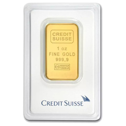 Lingote Credit Suisse 1 Onza Oro Refinador LBMA GD