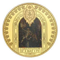 Niue: Verfassung vom 3. Mai 1 Unze Gold 2021 Polierte Platte