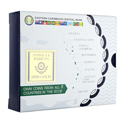 Antigua y Barbuda: Gran Fragata coloreada 1 oz Oro 2021