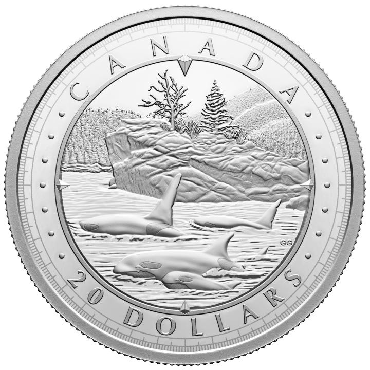 Canadá: This Is Canada - Wondrous Waters $20 Plata 2024 Proof