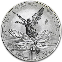 Mexican Libertad 1 uncja Srebra 1996