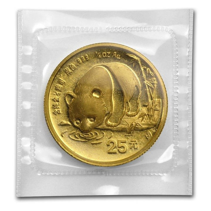 Panda Chino 1/4 oz Oro 1987-S