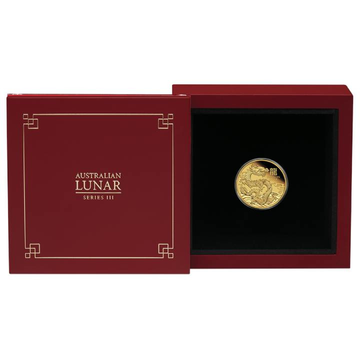 Perth Mint: Lunar III - Rok Smoka 1/10 uncji Złota 2024 Proof