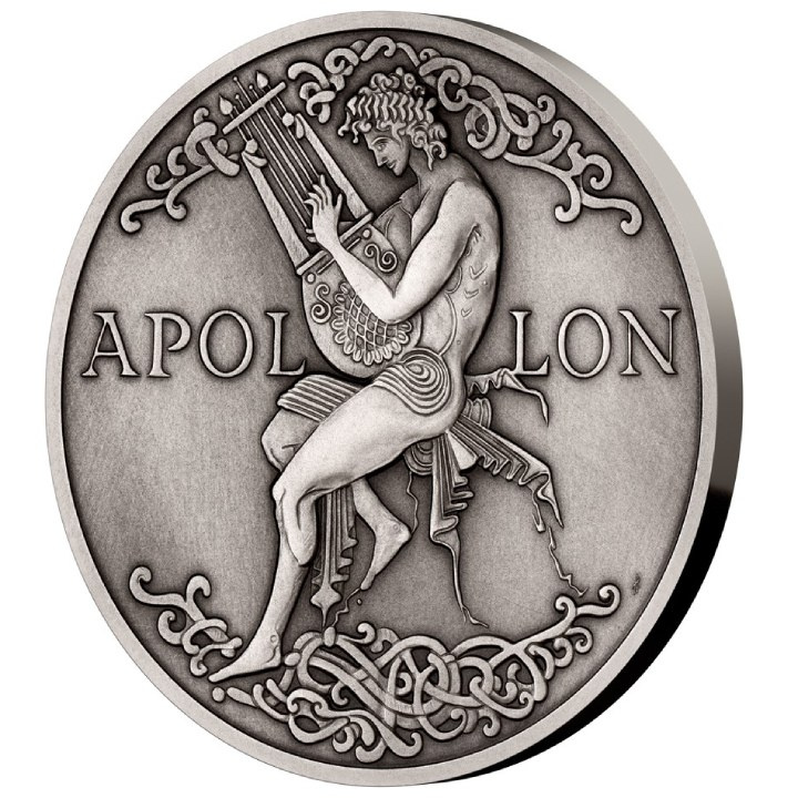 Niue: Universal Gods - Apollon 5 uncji Srebro 2022