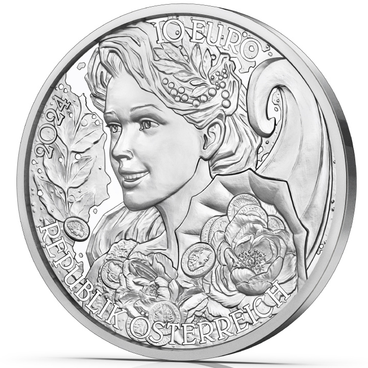 La peonia 10 euro argento 2024