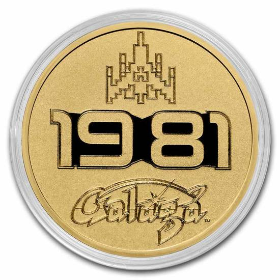 Niue: Galaga - 40th Anniversary 1 oz Gold 2021