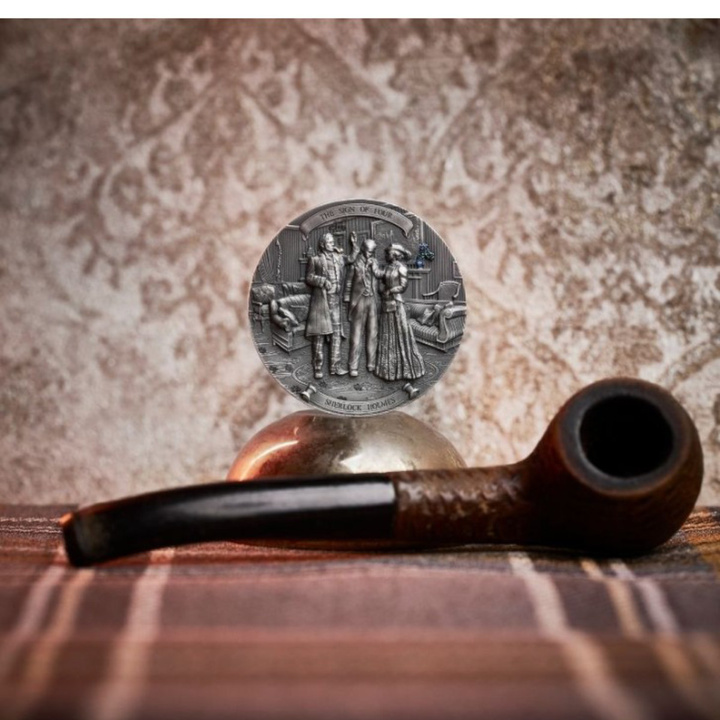 Niue: Sherlock Holmes – Znamení čtyř 5 $ 2 unce stříbra 2024