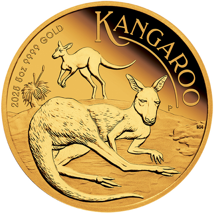 Australisches Känguru 5 oz Gold 2025 Proof