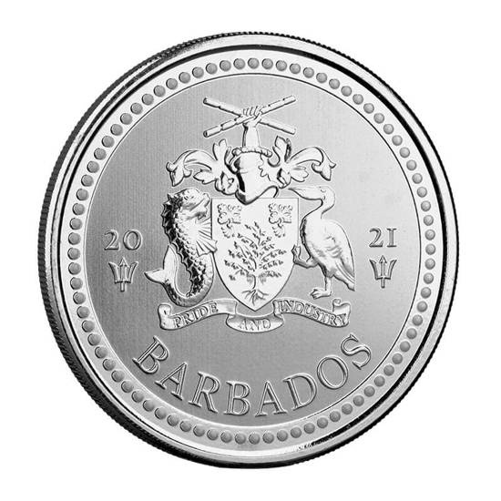 Barbados: Trident 1 uncja Srebra 2021