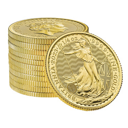 Britannia - Regina Elisabetta II 1/4 oncia d'oro 2023