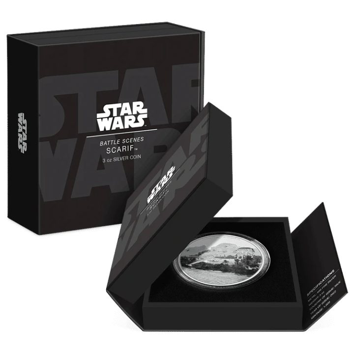 Niue: Star Wars - Battle Scenes of Scarif kolorowany 3 uncje Srebra 2022 Proof