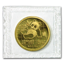 Chińska Panda 1/20 uncji Złota 1989