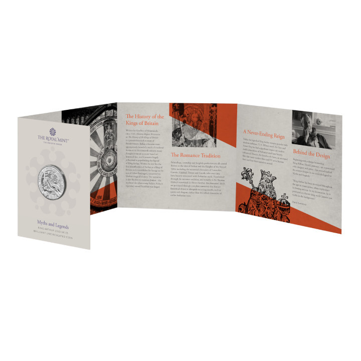 Mýty a legendy: Král Artuš 5 liber měď-nikl 2023