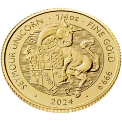  The Royal Tudor Beasts: The Seymour Unicorn 1/4 uncji Złota 2024
