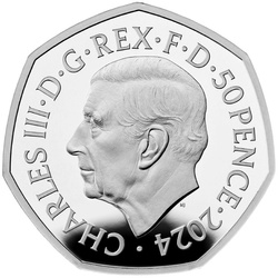 Star Wars: Millennium Falcon színes 50 penny ezüst 2024 Proof