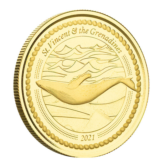 St. Vincent & The Grenadines - Humpback Whale 1 oz Gold 2021