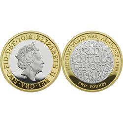 Sada 14 stříbrných mincí Velká Británie 2018 Proof