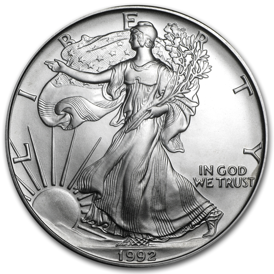 American Eagle 1 oz Silver 1992