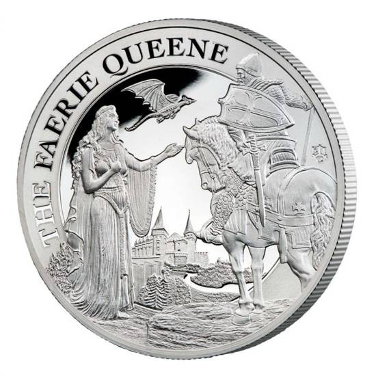 St Helena Una & Redcrosse 1 uncja Srebra 2022 Proof
