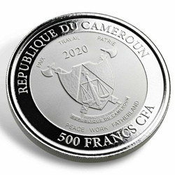 Camerún: Mandril 1 oz Plata 2020