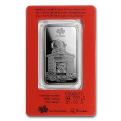 1 oz Silver Bar Lunar Year of the Dog