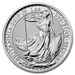 Britannia 1 once d'argent 2019 LOT DE 100 PIÈCES