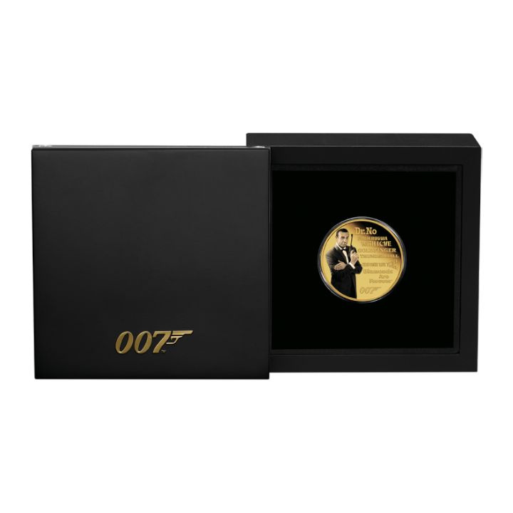 Tuvalu: James Bond Legacy 1ª edición - Sean Connery coloreado 1/4 oz Oro 2022 Proof