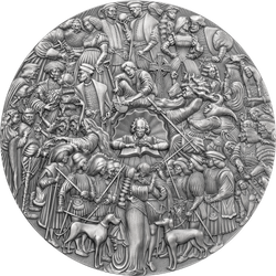 Camerun William Shakespeare 5 oz Argint 2023 Antique Finish
