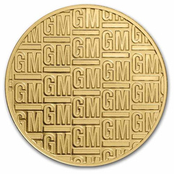 Logo General Motors (1967-2021) 1 once d'or Certipack