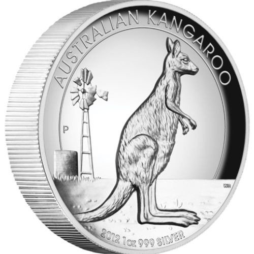 Canguro Australiano 1 oz Plata 2012 Alto Relieve