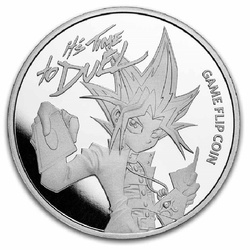 Niue: Yu-Gi-Oh! Game Flip - 25. rocznica 1 uncja Srebra 2023 Slab
