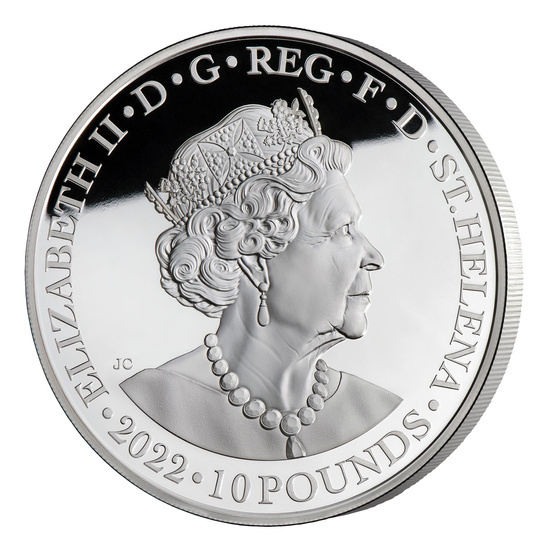 Sant'Elena: Dea - Era e il pavone 10 once d'argento 2022 Proof