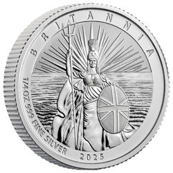 Lot de 4 pièces Britannia Argent 2025 Reverse Frosted