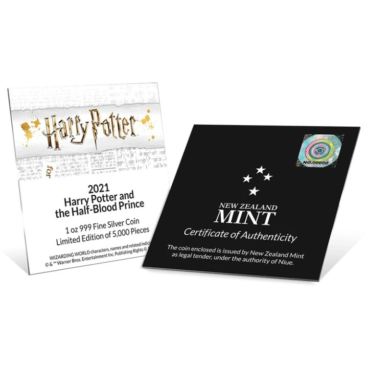Niue: Harry Potter - Movie Poster 'Harry Potter and the Half-Blood Prince' coloured 1 oz Silber 2021 Proof