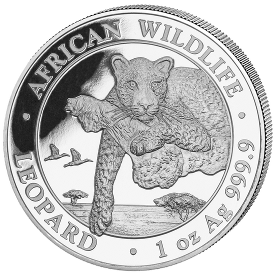 African Wildlife: Leopard 1 uncja Srebra 2020