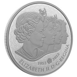 Canada: Queen Elizabeth II's Reign $50 Silver 2022 Proof 