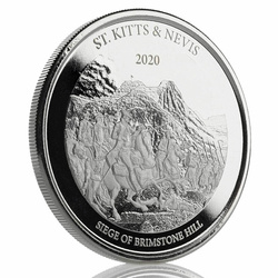 San Cristóbal y Nieves: Siege of Brimstone Hill 1 oz Plata 2020